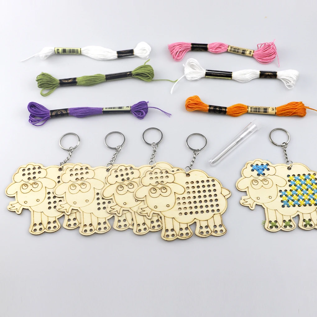 10 Pcs DIY Crafts Keychain Embroidery Set Wooden Templates Sewing Beginners Heart Round Shaped Arts for Bag Purse Keyring Kits
10 Pcs DIY Crafts Keychain Embroidery Set Wooden Templates Sewing Beginners Heart Round Shaped Arts for Bag Purse Keyring Kits