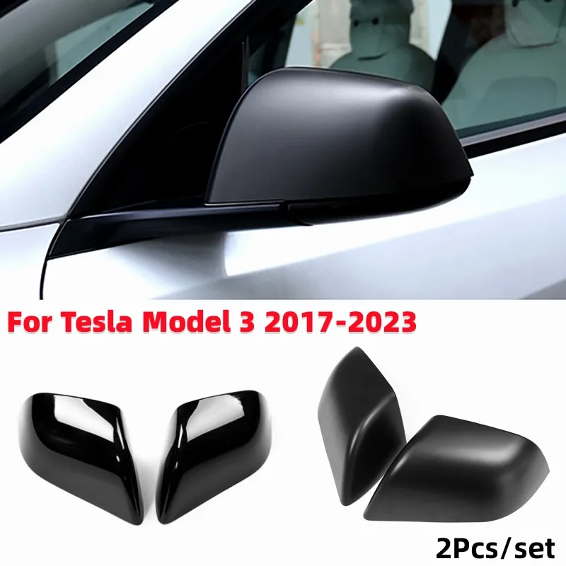 2Pcs/set Car Side Mirror Cover Trim Rearview Mirror Shell Fit for Tesla Model 3 2017-2023(matte black/gloss black)
2Pcs/set Car Side Mirror Cover Trim Rearview Mirror Shell Fit for Tesla Model 3 2017-2023(matte black/gloss black)