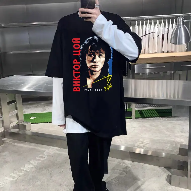 2022 New Classic Vintage Viktor Tsoi Kino T Shirt Short Sleeve Designer Tees Clothes Men Women 100% Cotton Rusian Rock T-shirt
2022 New Classic Vintage Viktor Tsoi Kino T Shirt Short Sleeve Designer Tees Clothes Men Women 100% Cotton Rusian Rock T-shirt