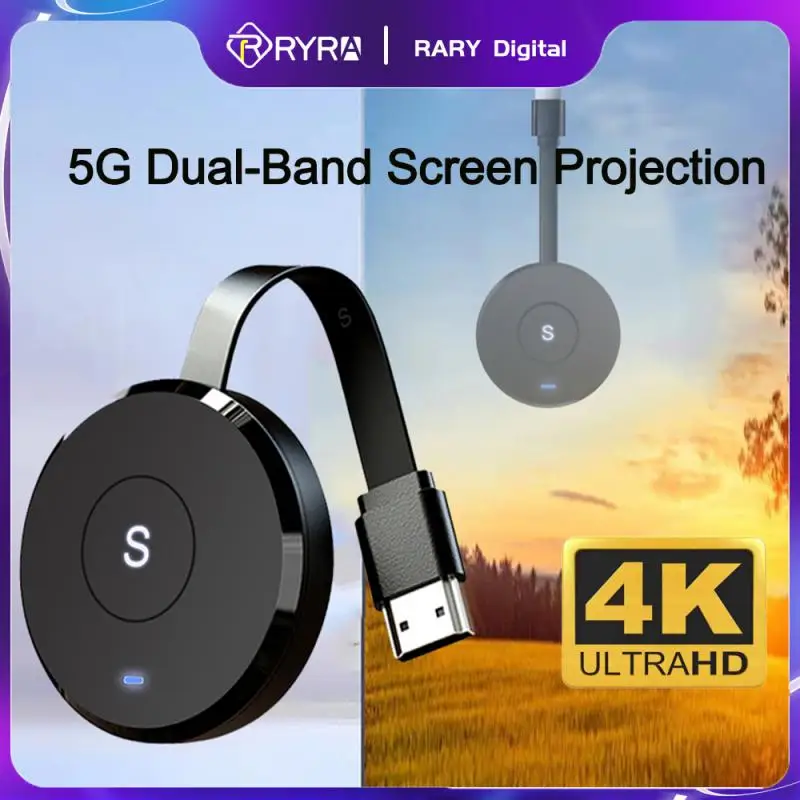 RYRA Wireless Screen Projection 5G Dual-Band Delay-Free Mobile Phone TV 4K 1080P Ultra High Definition Picture Screen Projection
RYRA Wireless Screen Projection 5G Dual-Band Delay-Free Mobile Phone TV 4K 1080P Ultra High Definition Picture Screen Projection