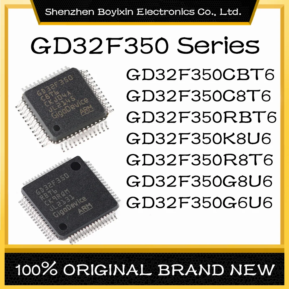 GD32F350CBT6 GD32F350C8T6 GD32F350RBT6 GD32F350K8U6 GD32F350R8T6 GD32F350G8U6 GD32F350G6U6 (MCU/MPU/SOC) IC Chip
GD32F350CBT6 GD32F350C8T6 GD32F350RBT6 GD32F350K8U6 GD32F350R8T6 GD32F350G8U6 GD32F350G6U6 (MCU/MPU/SOC) IC Chip