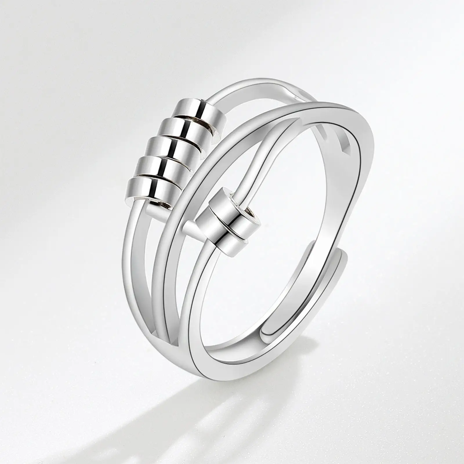 Adjustable Decompression Jewelry Women Anti-Anxiety Relief Anxiety Rotating Ring Silver To My Daughter
Adjustable Decompression Jewelry Women Anti-Anxiety Relief Anxiety Rotating Ring Silver To My Daughter