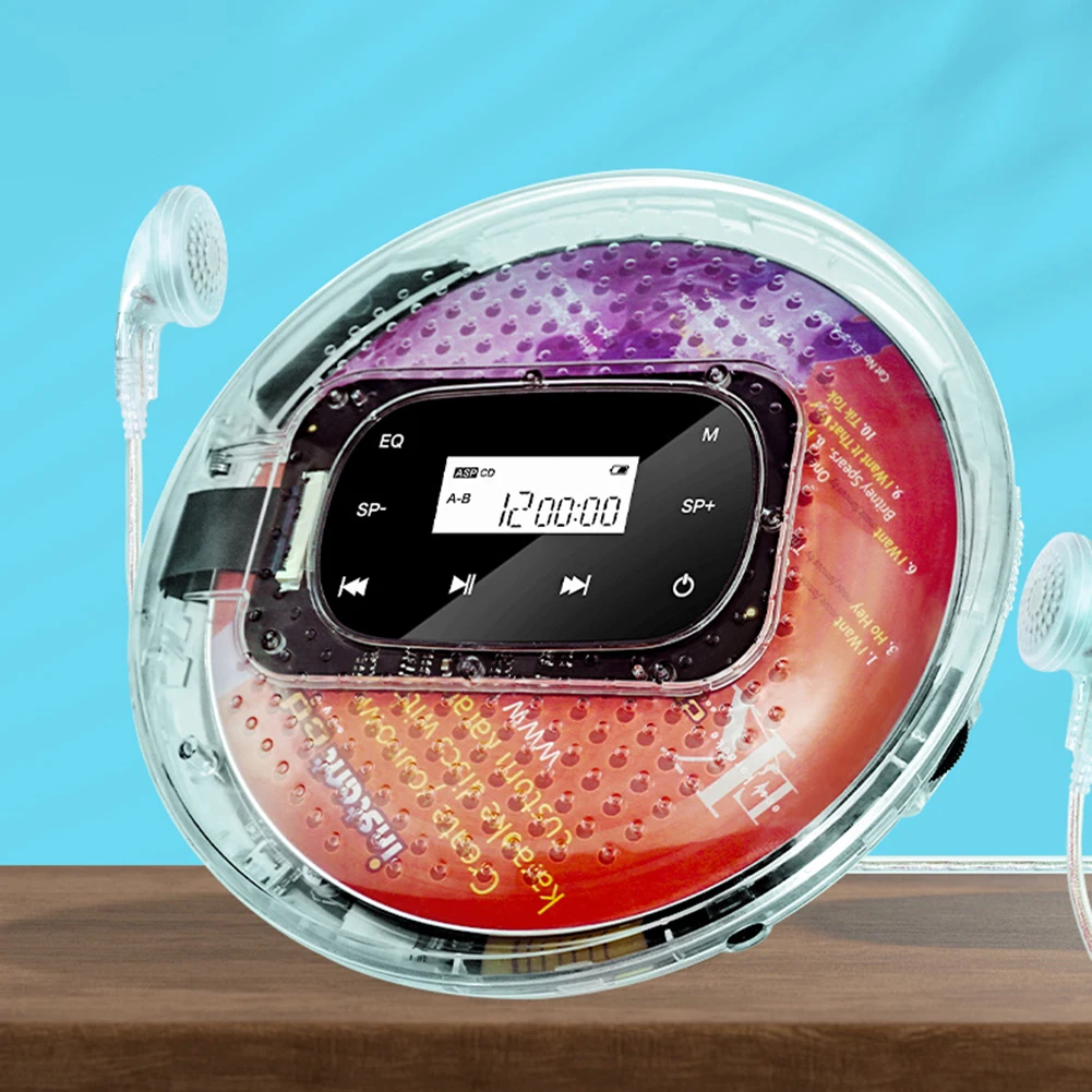 Portable CD Walkman Rechargeable Digital Display Music Reproductor Support TF Card 5 EQ Sound Effects 1000mAh Battery
Portable CD Walkman Rechargeable Digital Display Music Reproductor Support TF Card 5 EQ Sound Effects 1000mAh Battery