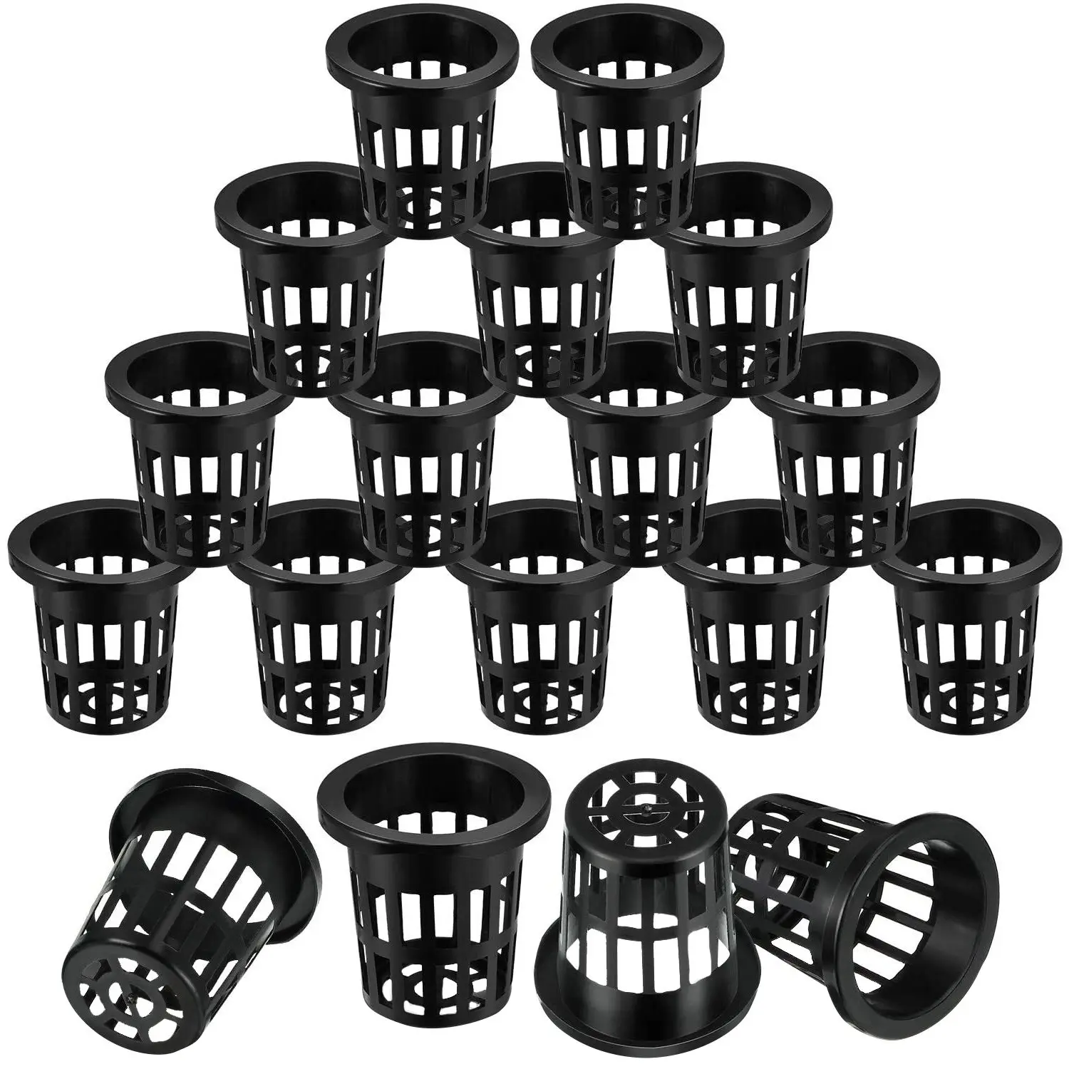 100 Pack 2.36 Inch Net Cups Slotted Mesh Wide Lip Filter Plant Net Pot Bucket Basket for Hydroponics Aquaponics Orchids 
100 Pack 2.36 Inch Net Cups Slotted Mesh Wide Lip Filter Plant Net Pot Bucket Basket for Hydroponics Aquaponics Orchids