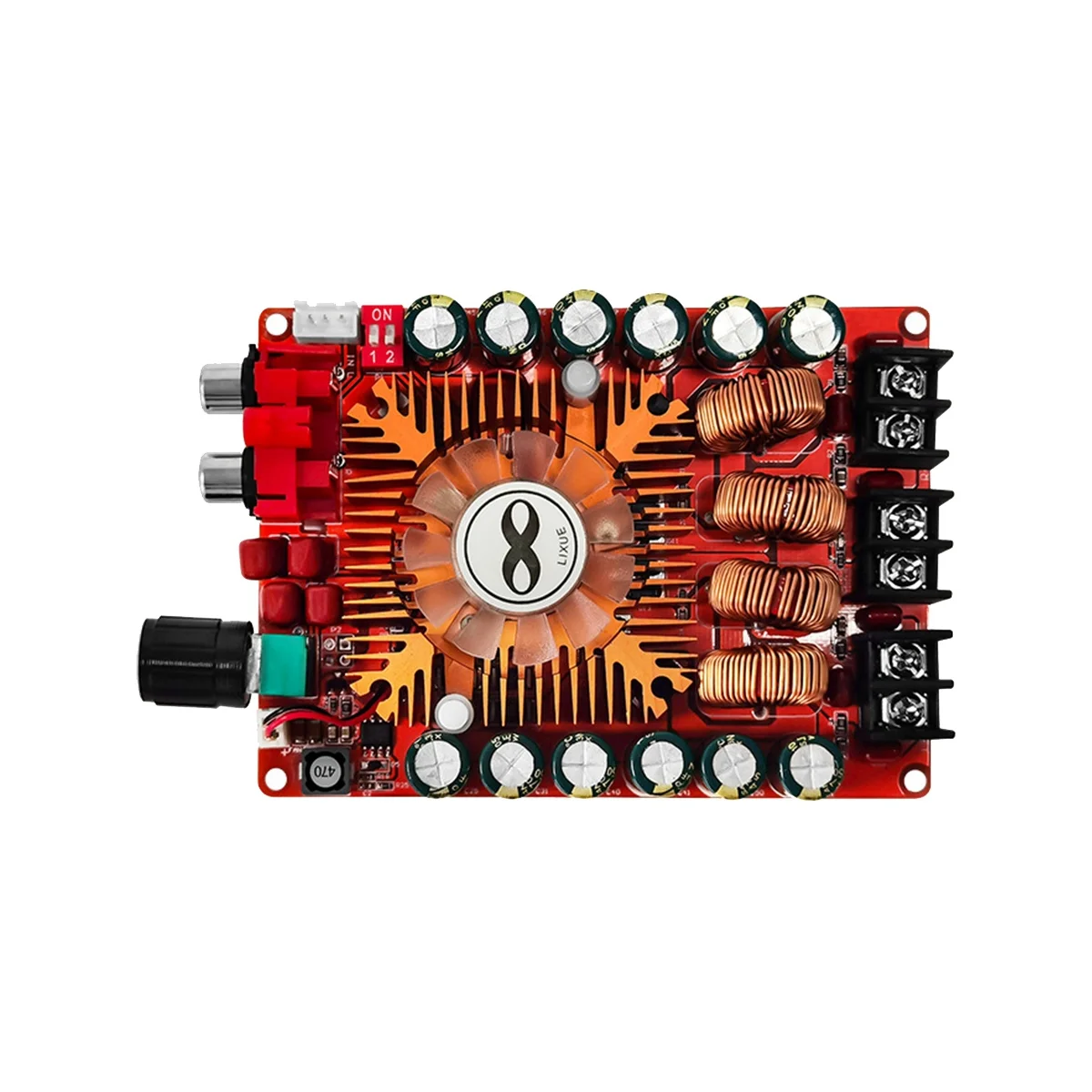 TDA7498E High Power Digital Power Amplifier Board 2.0 HIFI Stereo 2X160W Support BTL220W DC12V-36V
TDA7498E High Power Digital Power Amplifier Board 2.0 HIFI Stereo 2X160W Support BTL220W DC12V-36V