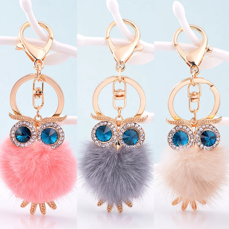 Cute Pompom Owl Keychain Alloy Fur Ball Car Accessories Key Bag Pendant Key Ring Jewelry Couple Lovers Gift Creative Ornament
Cute Pompom Owl Keychain Alloy Fur Ball Car Accessories Key Bag Pendant Key Ring Jewelry Couple Lovers Gift Creative Ornament