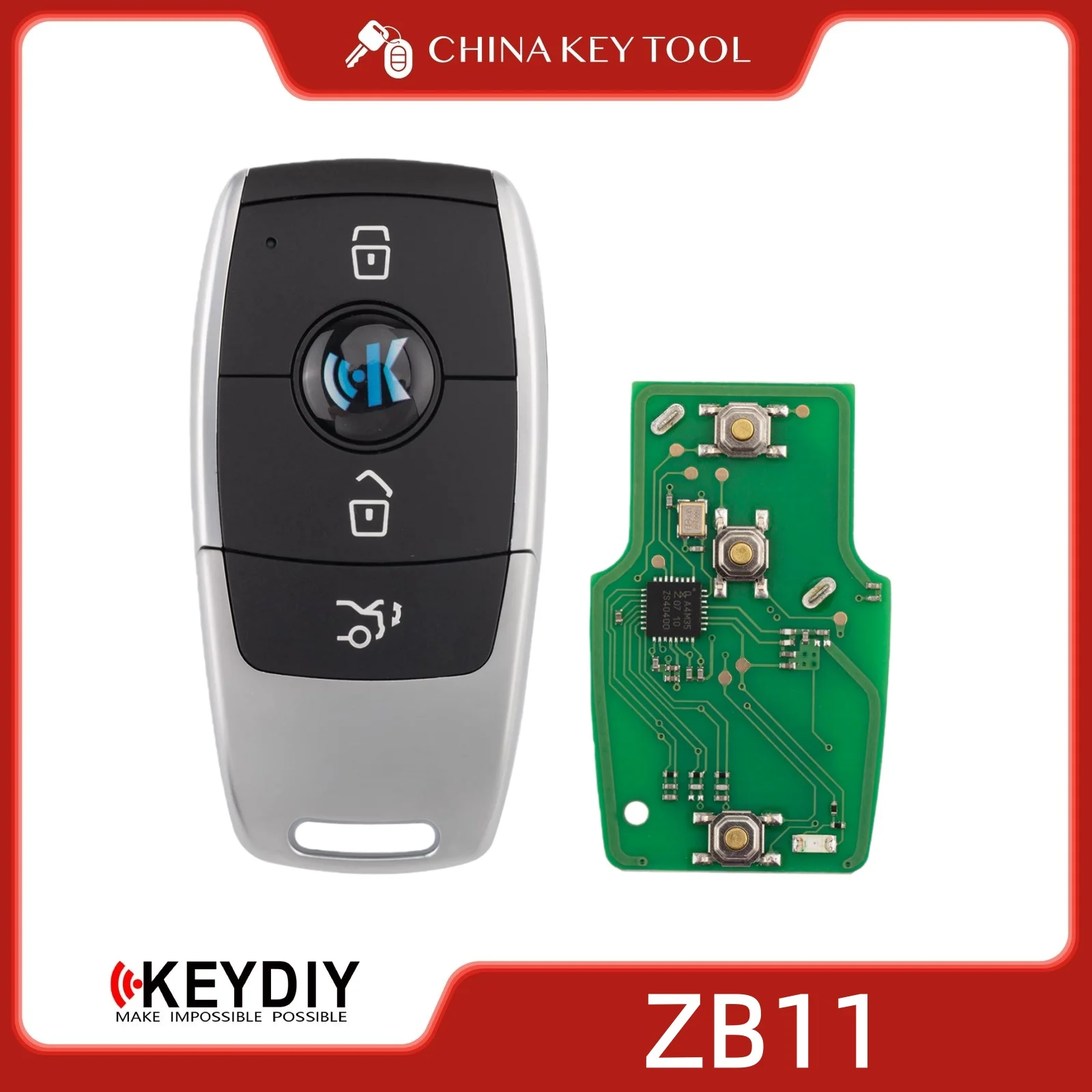 KEYDIY KD ZB11-3 Универсальный интеллектуальный дистанционный ключ с 3 кнопками (BZ), совместимый с типа Mercedes-Benz
KEYDIY KD ZB11-3 Универсальный интеллектуальный дистанционный ключ с 3 кнопками (BZ), совместимый с типа Mercedes-Benz