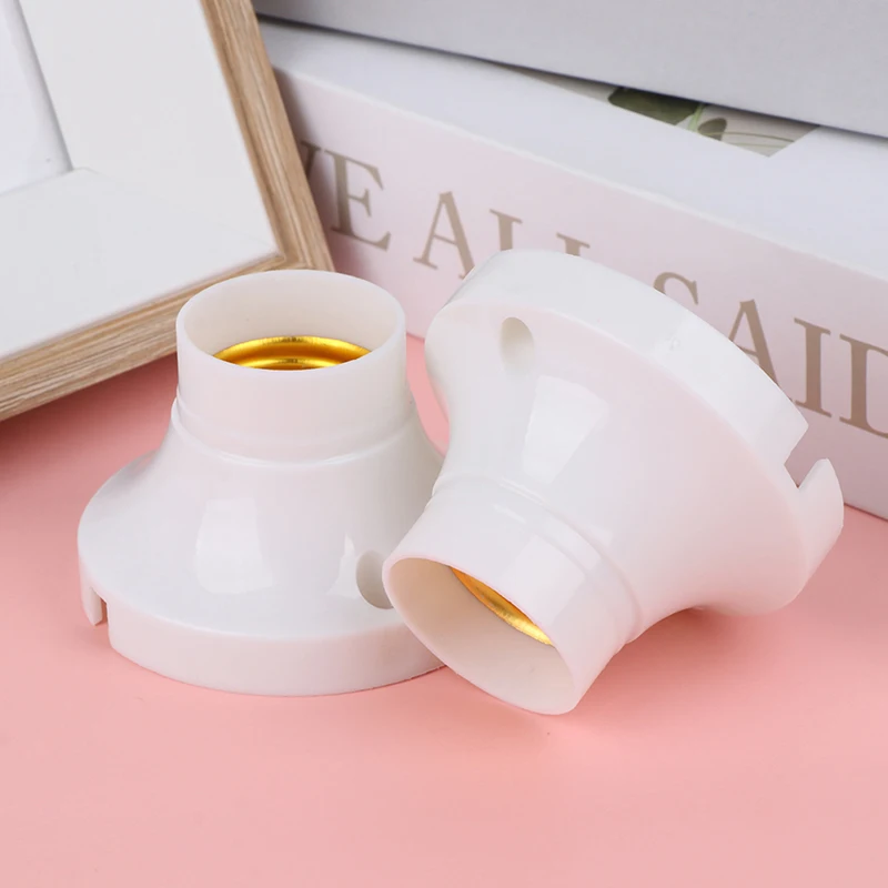 2Pcs E27 Socket Lamp Holder E27 Bulb Base Adapter Diameter 63mm LED Light Round Screw Cap Fitting E27 Household Lamp Holder Set
2Pcs E27 Socket Lamp Holder E27 Bulb Base Adapter Diameter 63mm LED Light Round Screw Cap Fitting E27 Household Lamp Holder Set