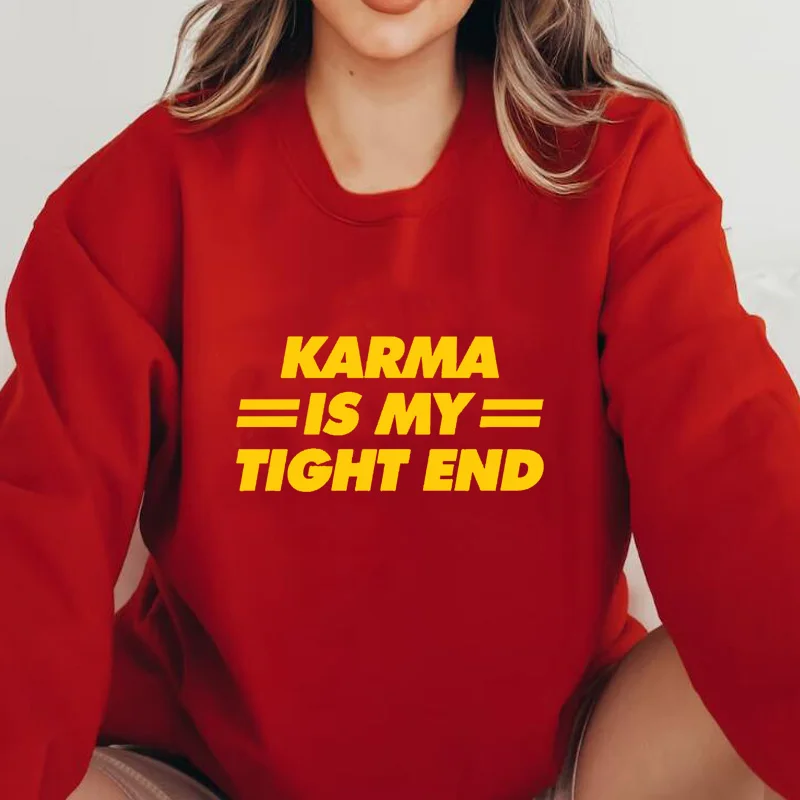 Kelce Crewneck Sweatshirt Karma Is My Tight End Hoodies Women Kelce Football Sweatshirts Trending America Football Clothing
Kelce Crewneck Sweatshirt Karma Is My Tight End Hoodies Women Kelce Football Sweatshirts Trending America Football Clothing