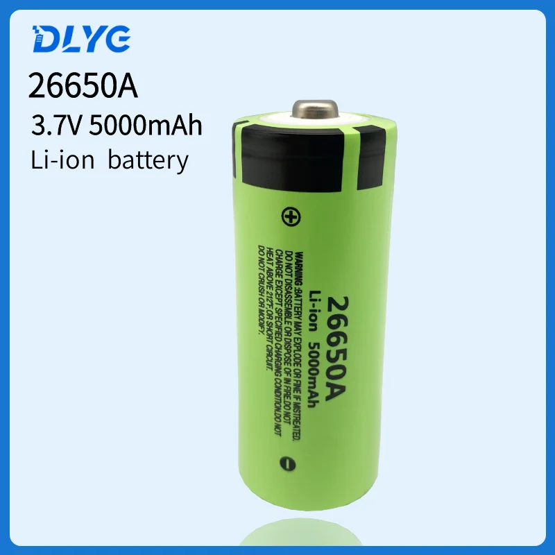 Original 26650a 3.7v 5000mah High Capacity 50A Rechargeable Lithium Ion Battery For Flashlight Power Bank Toy
Original 26650a 3.7v 5000mah High Capacity 50A Rechargeable Lithium Ion Battery For Flashlight Power Bank Toy