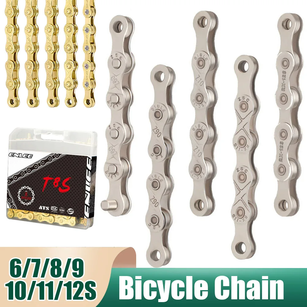 6/7/8/9/10/11/12 Speed Bicycle Chain 116 Links Adjustable Freewheel Shift Chain With 1 Pair Missing Links MTB Road Bike Parts
6/7/8/9/10/11/12 Speed Bicycle Chain 116 Links Adjustable Freewheel Shift Chain With 1 Pair Missing Links MTB Road Bike Parts