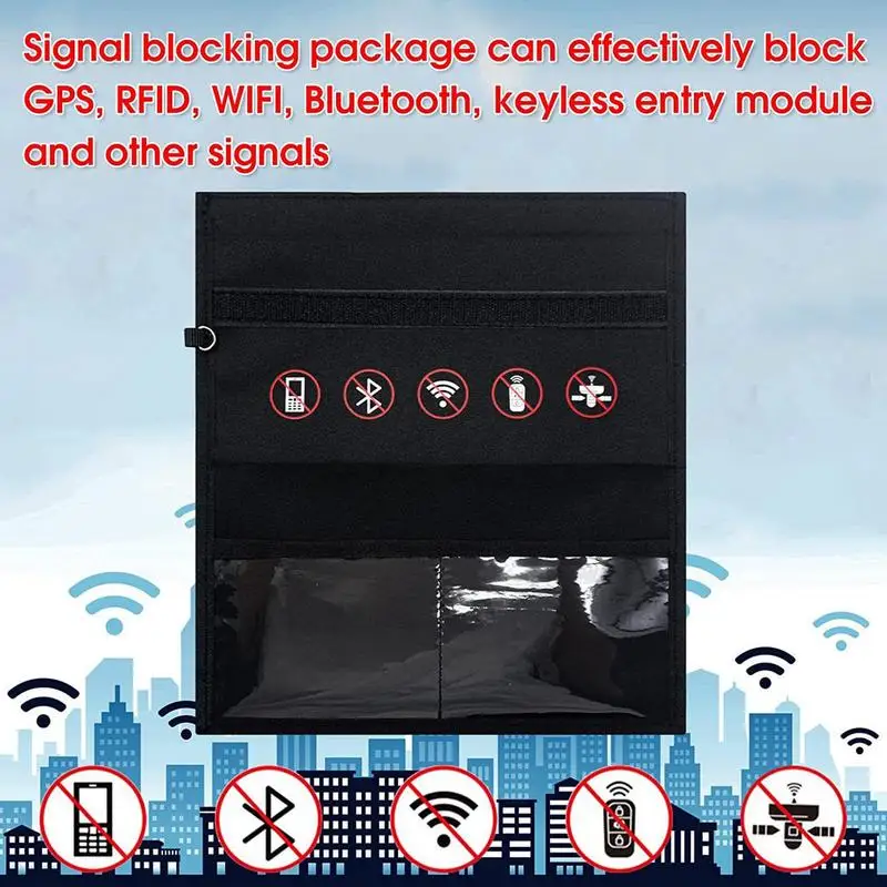 Signal Shielding Bag Durable 600D Waterproof Anti Hacking Tracking Bag Radiation Blocker Privacy Protection For Cell Phone
Signal Shielding Bag Durable 600D Waterproof Anti Hacking Tracking Bag Radiation Blocker Privacy Protection For Cell Phone