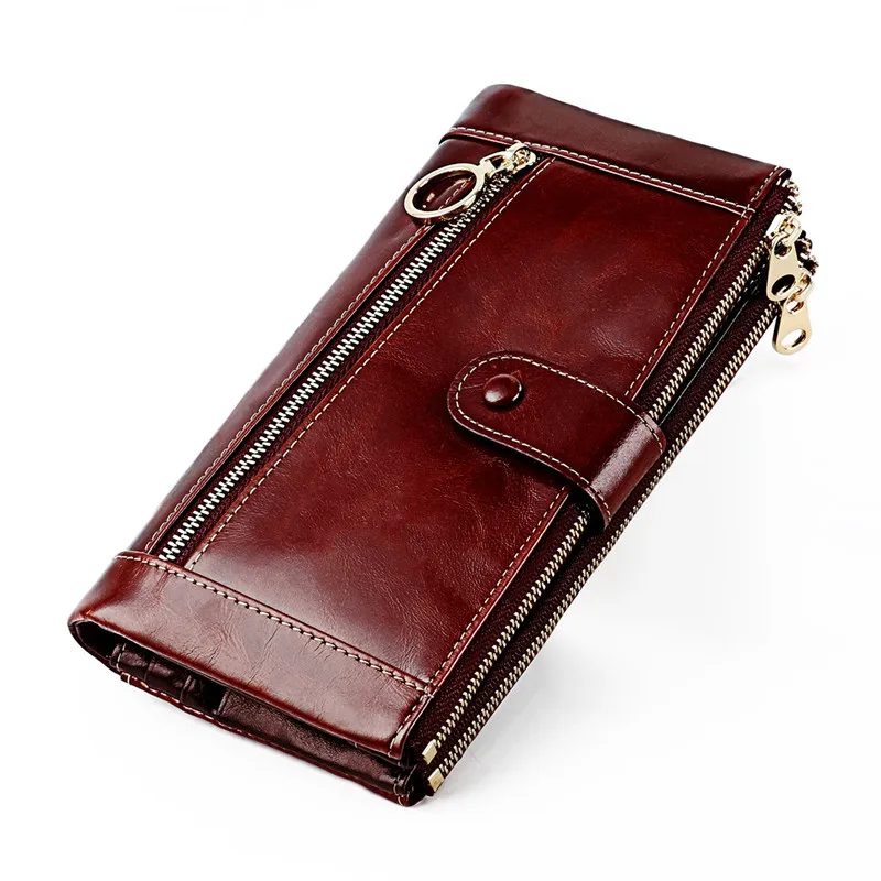 100% Cow Leather Clutch Wallets for Men RFID Blocking Card Holder Wallet Coin Purse Long Phone Wallet
100% Cow Leather Clutch Wallets for Men RFID Blocking Card Holder Wallet Coin Purse Long Phone Wallet
