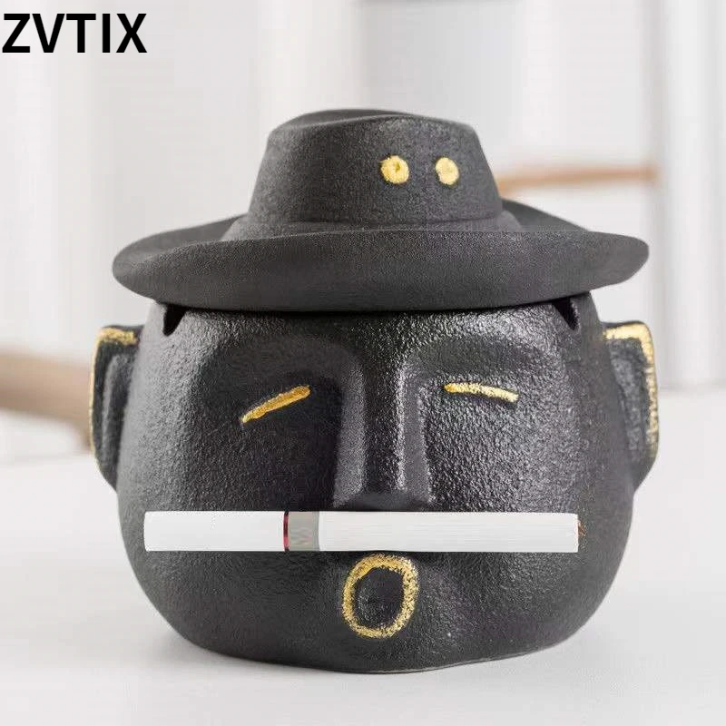 Creative Abstract Cowboy Face Ceramic Outdoor Ashtray Home Living Room Personality Fashion Trend Anti-fly Ashtray Ornaments Best
Creative Abstract Cowboy Face Ceramic Outdoor Ashtray Home Living Room Personality Fashion Trend Anti-fly Ashtray Ornaments Best
