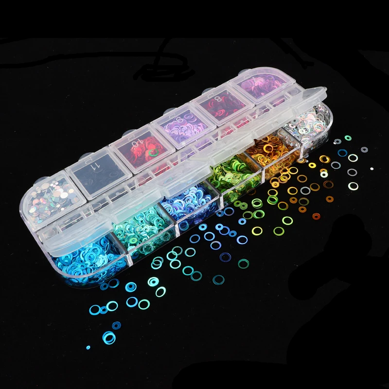 3D Bubble Holographic Glitter Nail Art Sequins Circle Mix Glitter Flakes Slice Gradient Round Shape Paillette Nails Accessories
3D Bubble Holographic Glitter Nail Art Sequins Circle Mix Glitter Flakes Slice Gradient Round Shape Paillette Nails Accessories