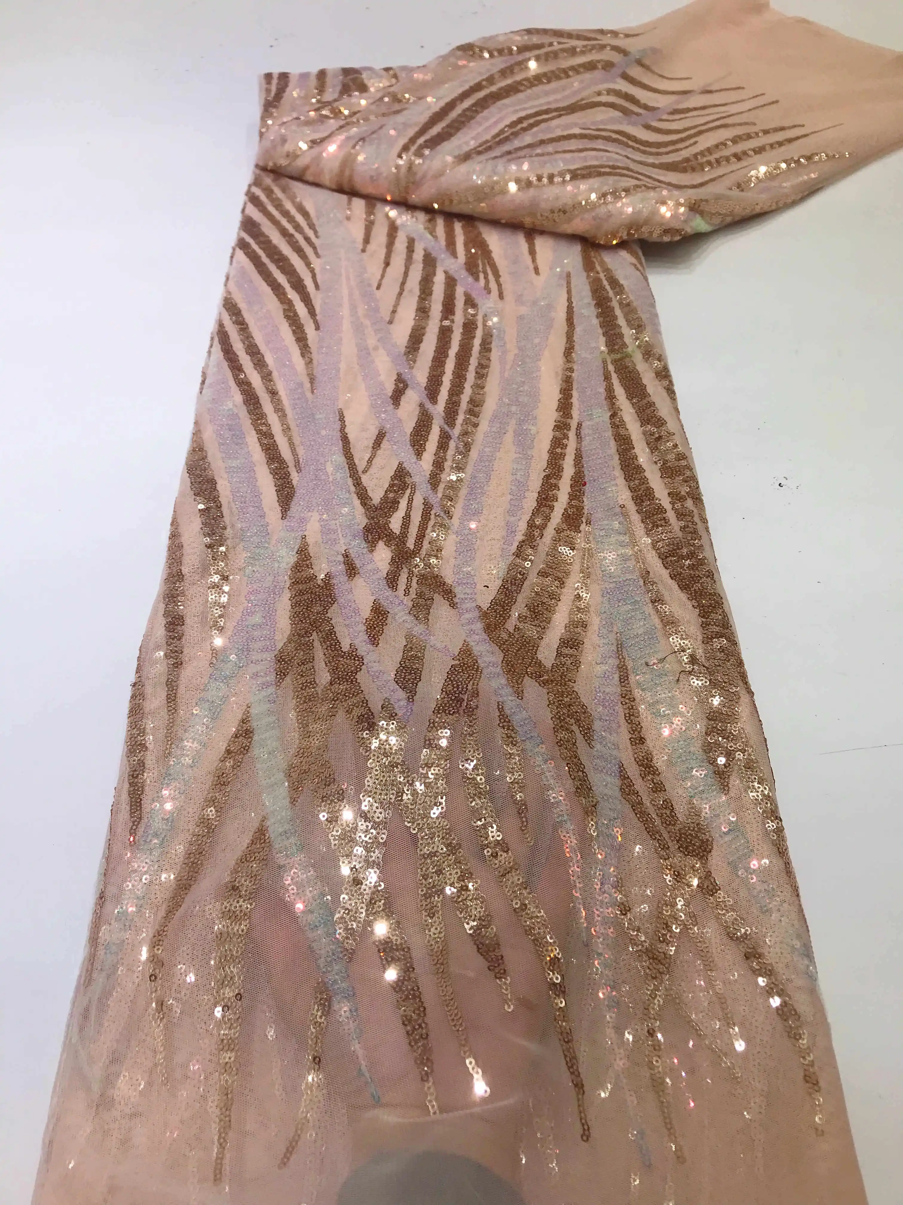 Incomparable Factory African Lace Fabric 5 Yards High Quality Net Lace With Sequins Original Dresses 2022 New Design WJLN03
Incomparable Factory African Lace Fabric 5 Yards High Quality Net Lace With Sequins Original Dresses 2022 New Design WJLN03