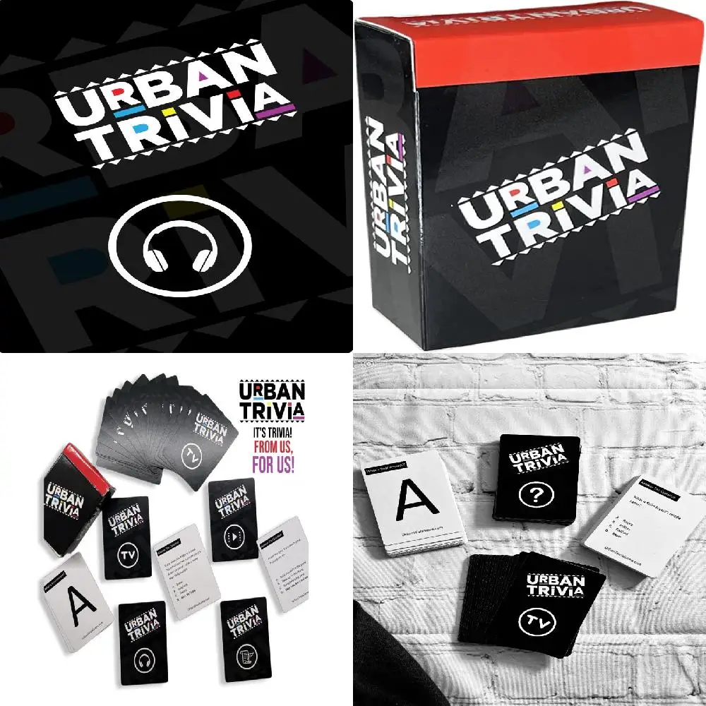 Семья и друзья. Замечательная черная карта Trivia Urban-веселая, живая и идеально подходит для фильмов, ТВ, спорта, музыки и роста Bl
Семья и друзья. Замечательная черная карта Trivia Urban-веселая, живая и идеально подходит для фильмов, ТВ, спорта, музыки и роста Bl