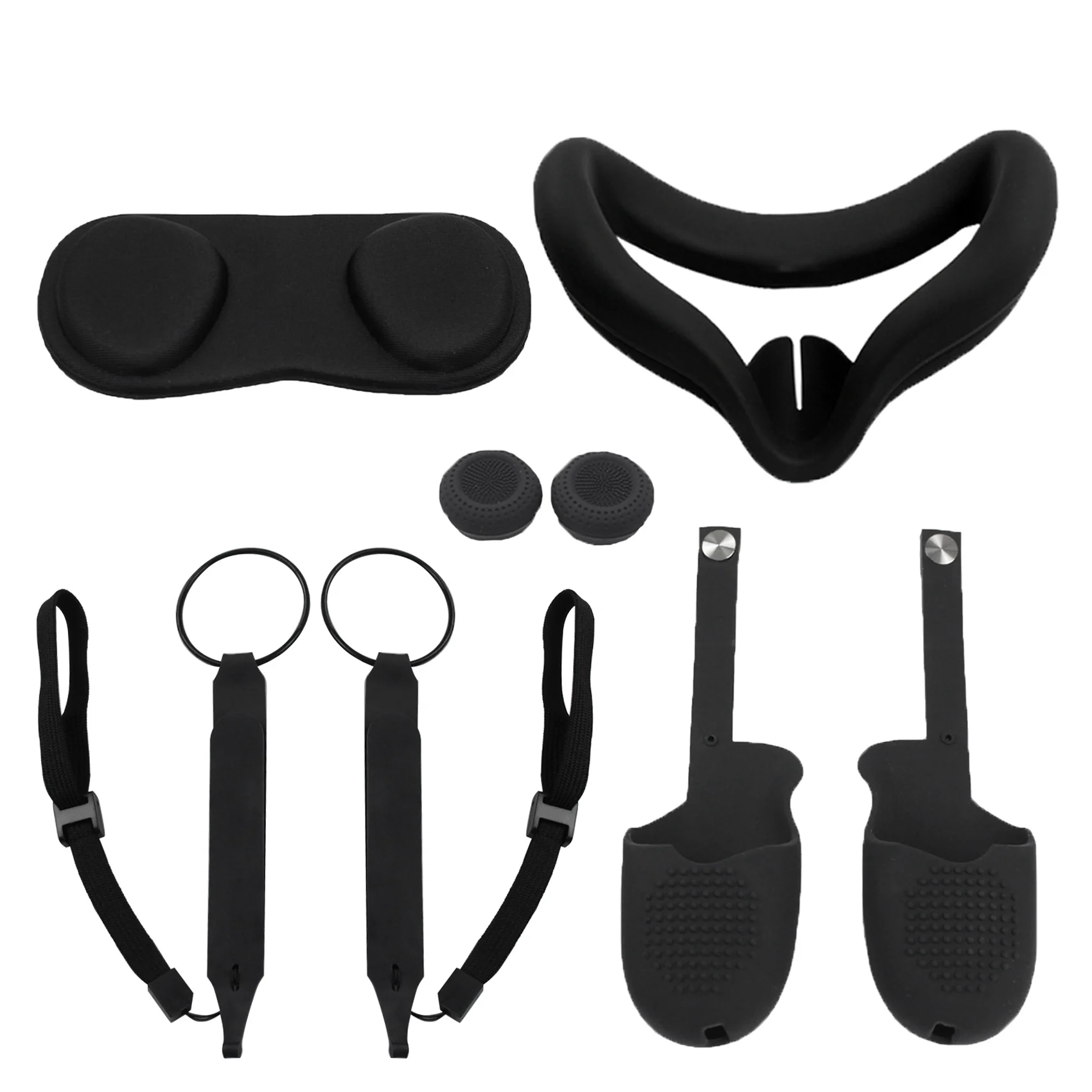 8 in 1 VR Touch Controller for Quest 2 Wrap Strap Protective Cover with Knuckle Strap Handle Grip for Oculus for Quest
8 in 1 VR Touch Controller for Quest 2 Wrap Strap Protective Cover with Knuckle Strap Handle Grip for Oculus for Quest