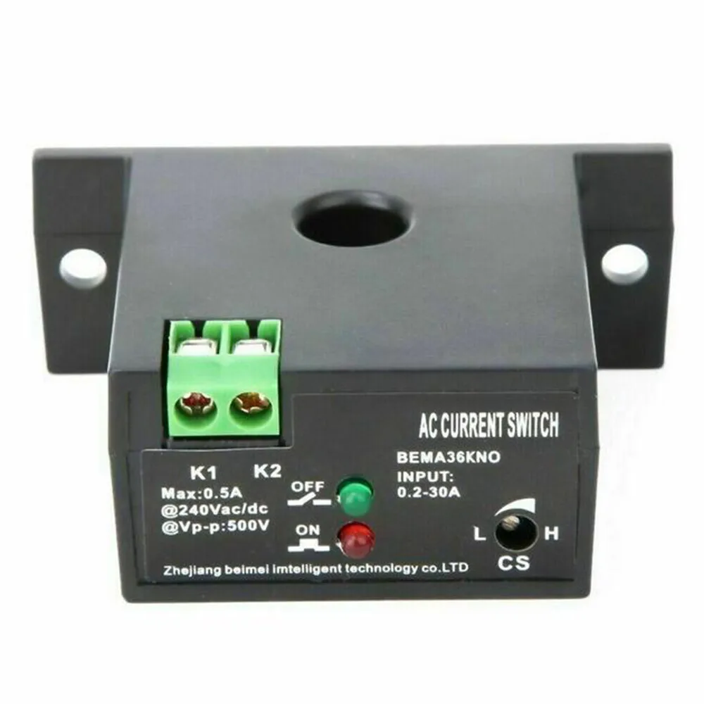 BEMA36KNC BEMA36KNO Adjustable AC Current Sensing Switch 0.2-30A 9mm Threading Hole Fireproof ABS IP30 Sensor Switch
BEMA36KNC BEMA36KNO Adjustable AC Current Sensing Switch 0.2-30A 9mm Threading Hole Fireproof ABS IP30 Sensor Switch