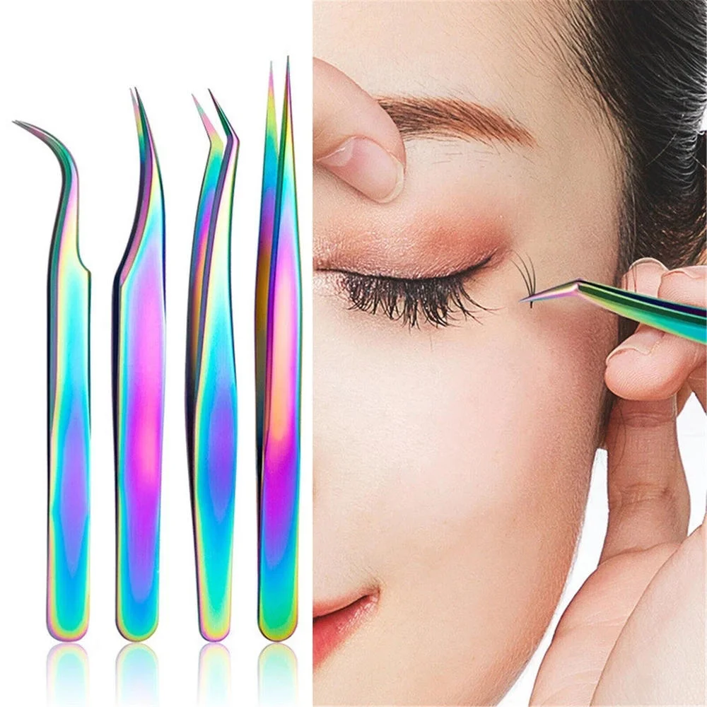 430 Stainless Steel Eyelash Tweezers Eye Lash Clip Remover Tool False Extension Curved Pointed Tweezers Implant False Eyelashes
430 Stainless Steel Eyelash Tweezers Eye Lash Clip Remover Tool False Extension Curved Pointed Tweezers Implant False Eyelashes