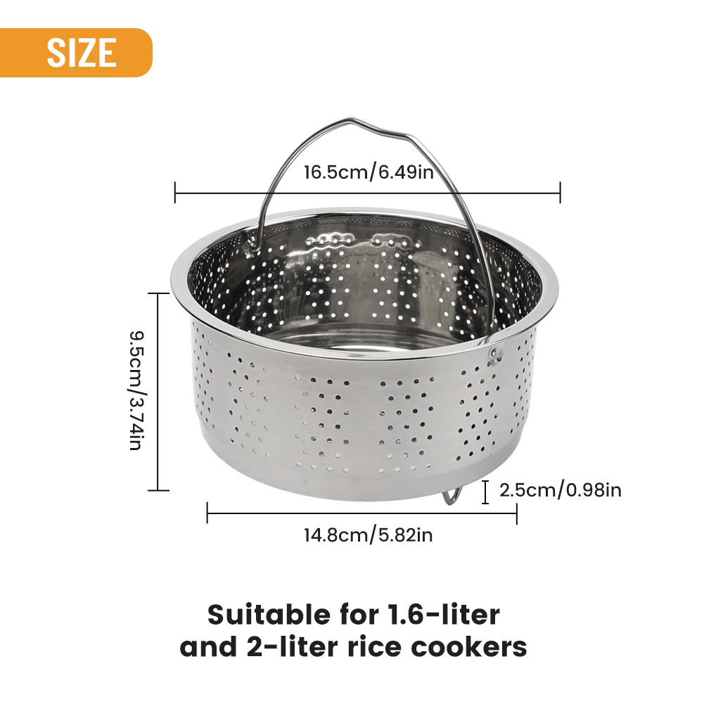 Steamer Insert Pot Stainless Steel Basket Rice Steamer Pressure Cooker Rack Stand Kitchen Cookware For Veggie Fish Seafood
Steamer Insert Pot Stainless Steel Basket Rice Steamer Pressure Cooker Rack Stand Kitchen Cookware For Veggie Fish Seafood