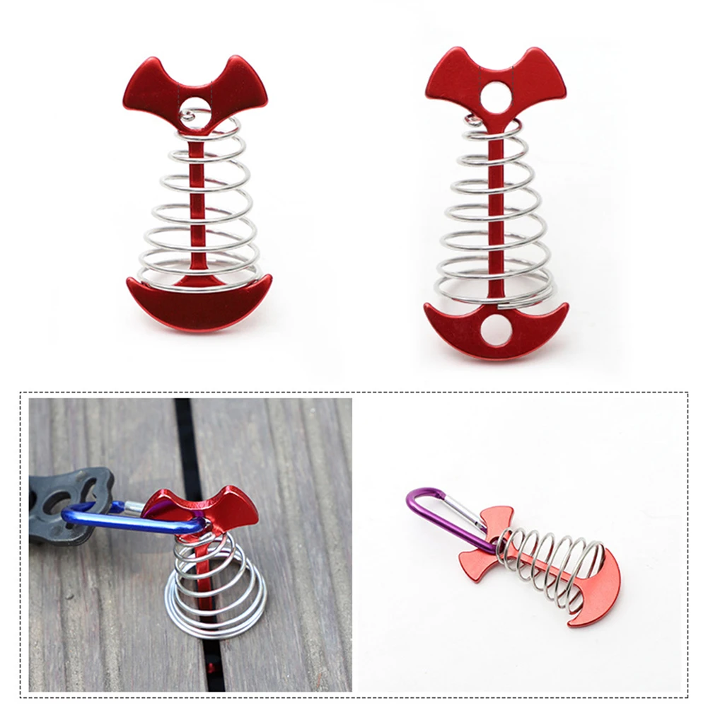 Outdoor Tent Pegs Rope Buckle Plank Floor Spring Fishbone Anchor Deck Stakes Aluminum Alloy 67X36mm(S)/76x34mm(L)
Outdoor Tent Pegs Rope Buckle Plank Floor Spring Fishbone Anchor Deck Stakes Aluminum Alloy 67X36mm(S)/76x34mm(L)
