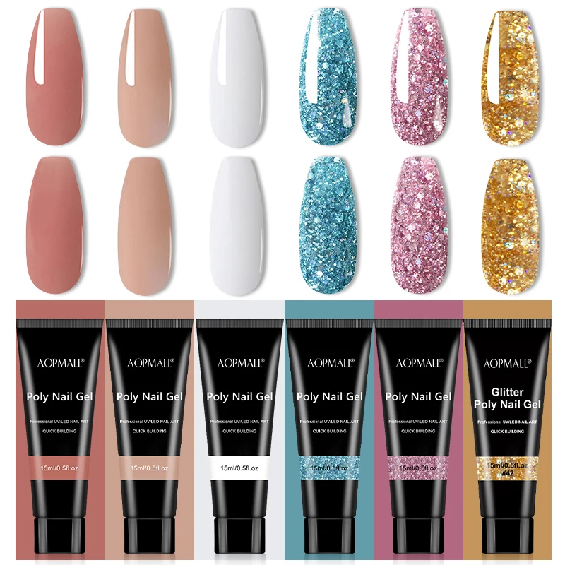 AOPMALL Poly Nail Gel Set With 6W Nail Lamp 6PCS Poly Extension Gels For Manicure Home DIY Nail Art Kit Builder Nails Glue 15ML
AOPMALL Poly Nail Gel Set With 6W Nail Lamp 6PCS Poly Extension Gels For Manicure Home DIY Nail Art Kit Builder Nails Glue 15ML