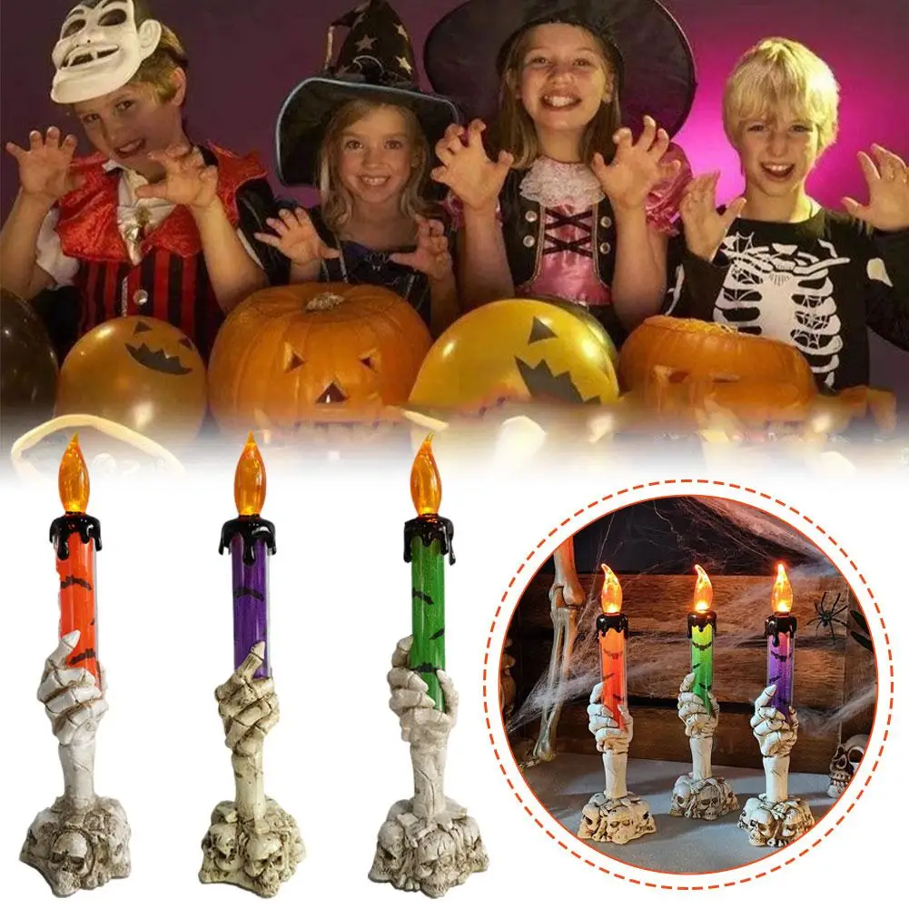Halloween LED Skull Candle Light DIY Fake Skeleton Hand Faux Base At Decoration Horror Prop Candle Lamp Skull Halloween K6G9
Halloween LED Skull Candle Light DIY Fake Skeleton Hand Faux Base At Decoration Horror Prop Candle Lamp Skull Halloween K6G9