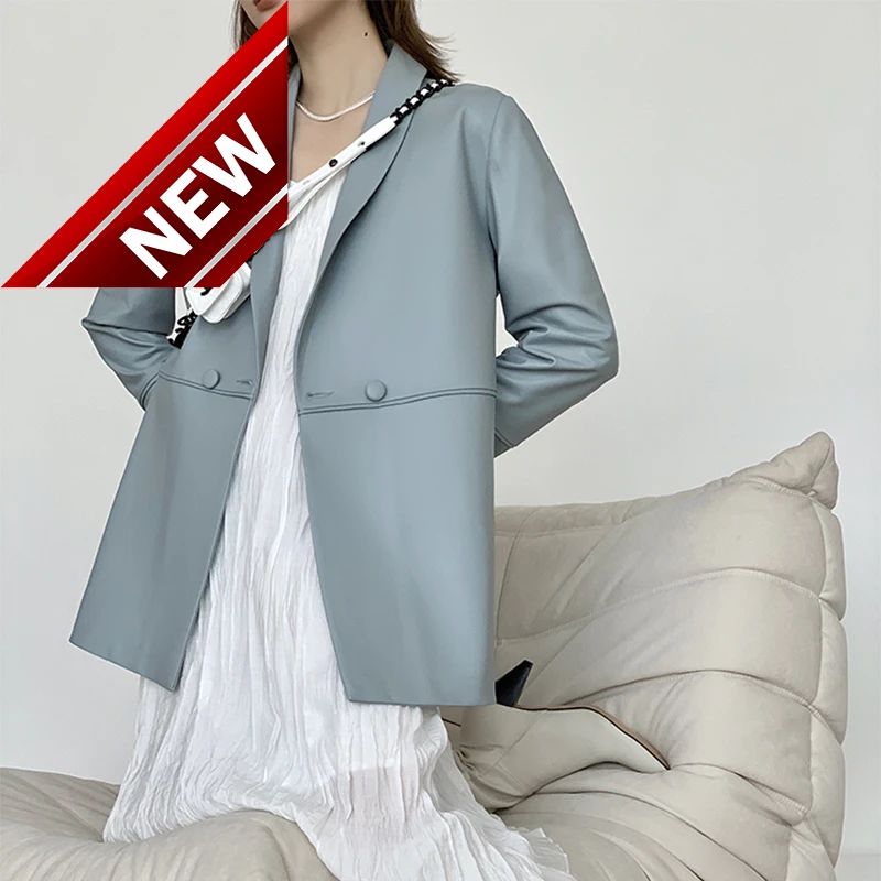Coat Sheepskin Leather Women's 2023 Autumn and Winter Office Lady Short Turn-down Collar Slim Fit Genuine Leather Suit Jacket
Coat Sheepskin Leather Women's 2023 Autumn and Winter Office Lady Short Turn-down Collar Slim Fit Genuine Leather Suit Jacket