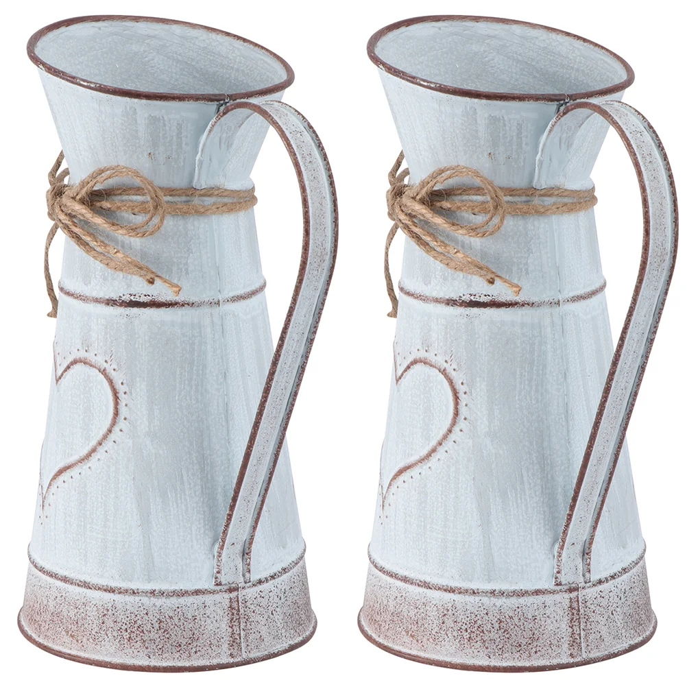 Vase Flower Bucket Metal Jug Planter Country Pitcher Iron Vintageshabby Chic Can Rustictable Dry Container Galvanized Tin French
Vase Flower Bucket Metal Jug Planter Country Pitcher Iron Vintageshabby Chic Can Rustictable Dry Container Galvanized Tin French