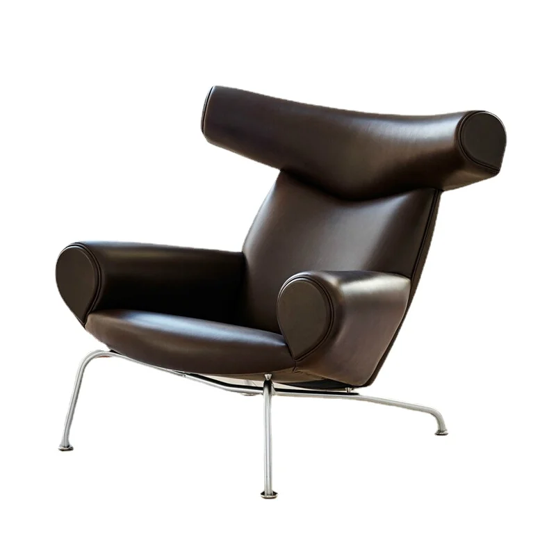 ZC Leather Single Sofa Business Minimalist Modern Balcony Italian Bull Chair
ZC Leather Single Sofa Business Minimalist Modern Balcony Italian Bull Chair