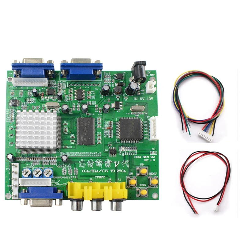 Arcade Game EGA/YUV/RGB/CGA To VGA Double Output HD Video Converter Board For Arcade Game Monitor To CRT LCD Projector
Arcade Game EGA/YUV/RGB/CGA To VGA Double Output HD Video Converter Board For Arcade Game Monitor To CRT LCD Projector