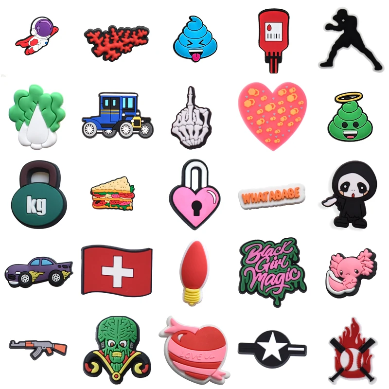 Packs Decorations for Crocs Shoe Charms Set Jeans Wholesale Bulk Shoes Accessories Kids Men Para Pins Gifts Women Charm Girl Boy
Packs Decorations for Crocs Shoe Charms Set Jeans Wholesale Bulk Shoes Accessories Kids Men Para Pins Gifts Women Charm Girl Boy