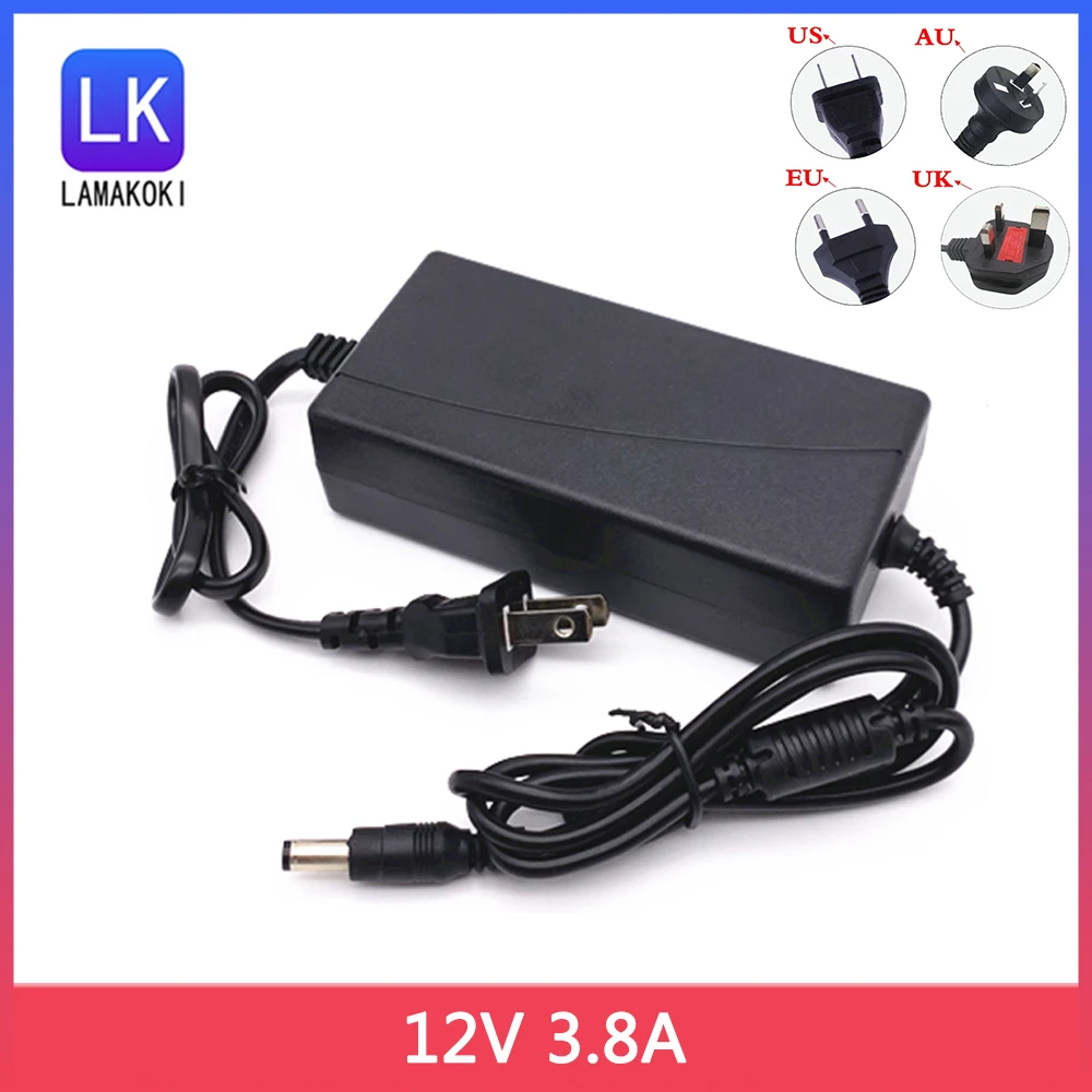 Monitoring Power Supply DC 12V 3.8A Camera Switch Display Video Recorder Camera Power Cord 2A
Monitoring Power Supply DC 12V 3.8A Camera Switch Display Video Recorder Camera Power Cord 2A