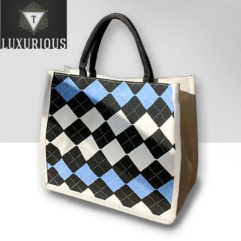 Casual CanvasLarge Capacity Tote Women Handbags Designer Brand Plaid Shoulder Crossbody Bags Luxury Big Shopper Bag Purse 2024
Casual CanvasLarge Capacity Tote Women Handbags Designer Brand Plaid Shoulder Crossbody Bags Luxury Big Shopper Bag Purse 2024
