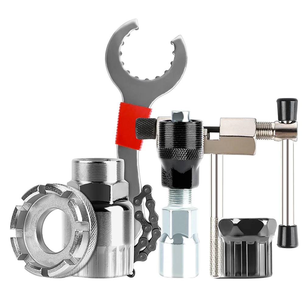 Repair Kit Tool Bike Remover Spoke Freewheel Spanner Chain Splitter Crank Bottom Extractor Center Breaker Shaft Accessories
Repair Kit Tool Bike Remover Spoke Freewheel Spanner Chain Splitter Crank Bottom Extractor Center Breaker Shaft Accessories