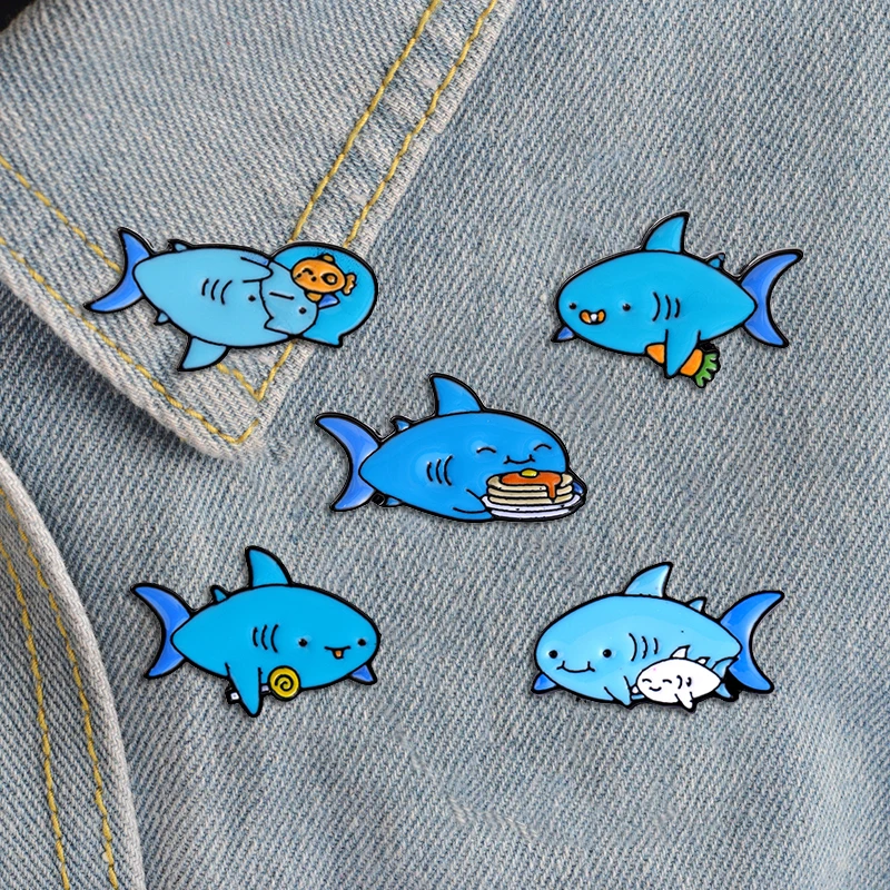 Creative Sea Animal Brooch Shark Enamel Pin Lollipop Brooch Carrot Fish Alloy Badge Clothing Accessories Children's Jewelry Gift
Creative Sea Animal Brooch Shark Enamel Pin Lollipop Brooch Carrot Fish Alloy Badge Clothing Accessories Children's Jewelry Gift