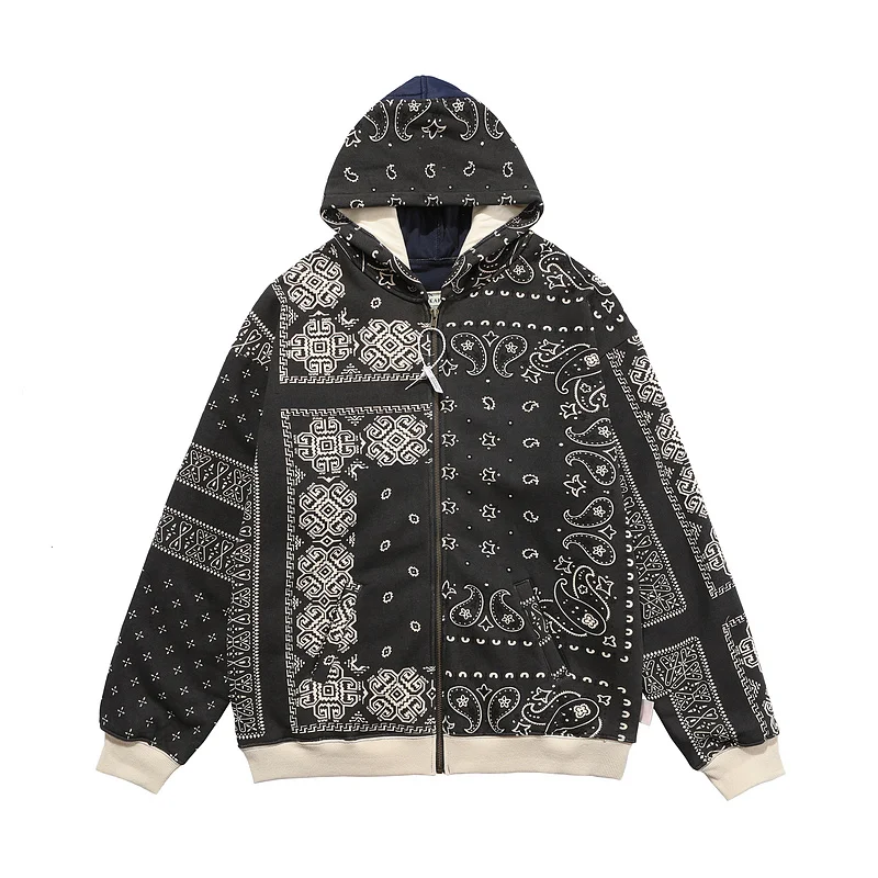 2021 Top Quality KAPITAL Cashew Flower Irregular Print Zipper Hoodie Coat Men Women Hoodies Hip Hop High Street Oversize Hoodie
2021 Top Quality KAPITAL Cashew Flower Irregular Print Zipper Hoodie Coat Men Women Hoodies Hip Hop High Street Oversize Hoodie