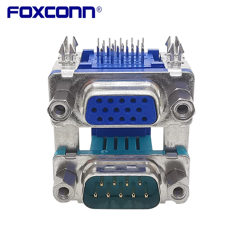 Foxconn DM10193-H553-4F VGA D-SUB 9PIN Public+15PIN Mother twins Connector
Foxconn DM10193-H553-4F VGA D-SUB 9PIN Public+15PIN Mother twins Connector