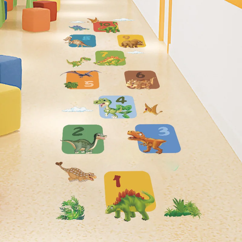Cartoon dinosaur hopscotch children's room kindergarten hopscotch decorative stickers DIY self-adhesive living room decoration
Cartoon dinosaur hopscotch children's room kindergarten hopscotch decorative stickers DIY self-adhesive living room decoration