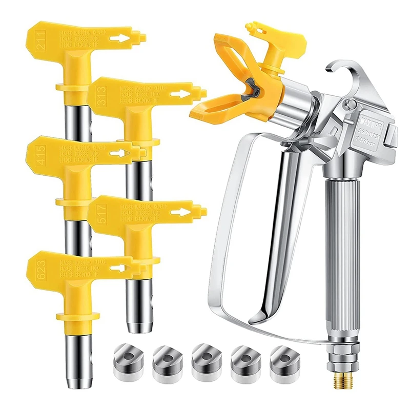 Airless Paint Spray Nozzles Set Paint Spray Tips Pressure 3600Psi 211,313,415,517,623 For Homes Buildings Decks Or Fence
Airless Paint Spray Nozzles Set Paint Spray Tips Pressure 3600Psi 211,313,415,517,623 For Homes Buildings Decks Or Fence