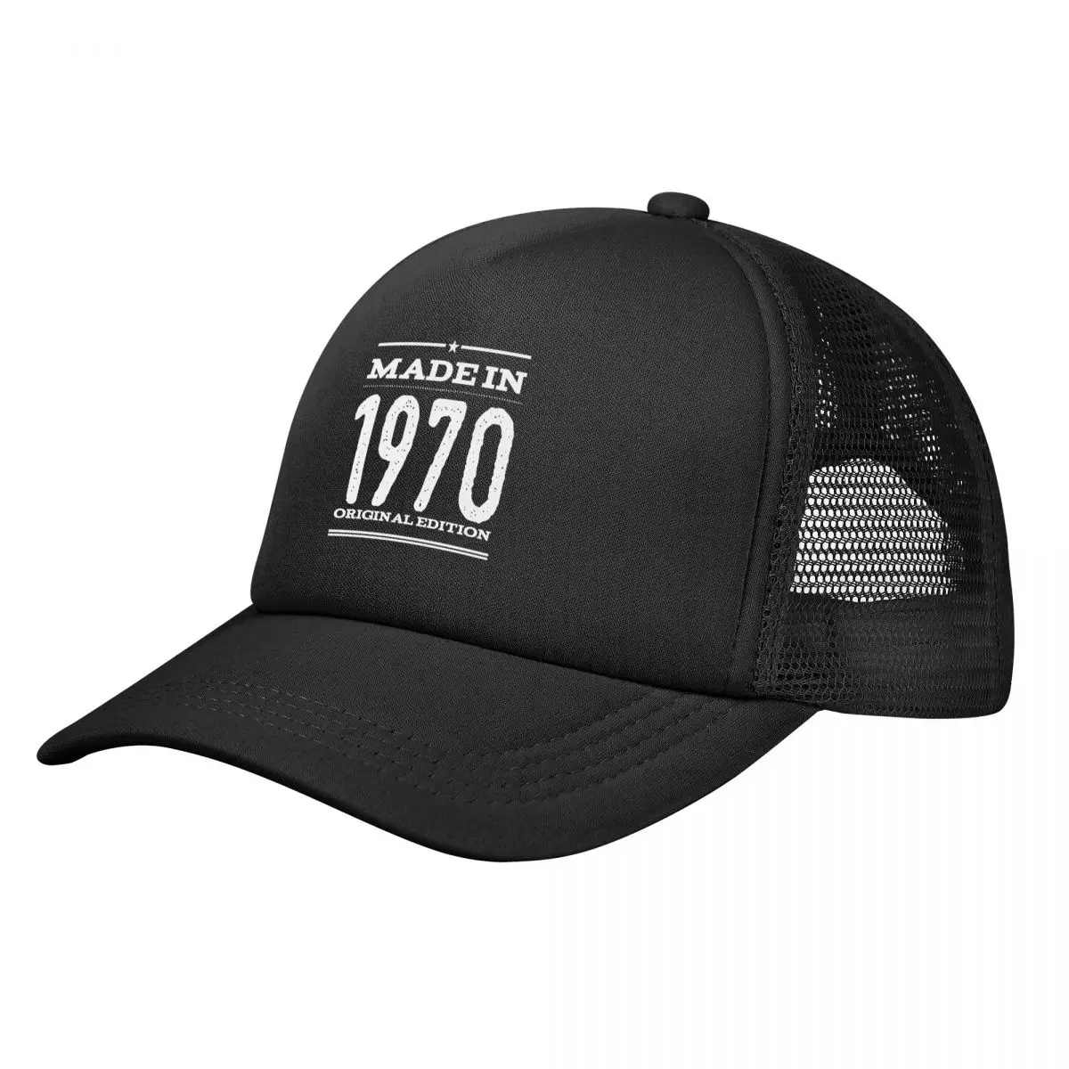Made In 1970 Baseball Cap for Men Women Bulk Snapback Trucker Hats Adjustable Unisex Fishing Mesh-Back Hats
Made In 1970 Baseball Cap for Men Women Bulk Snapback Trucker Hats Adjustable Unisex Fishing Mesh-Back Hats