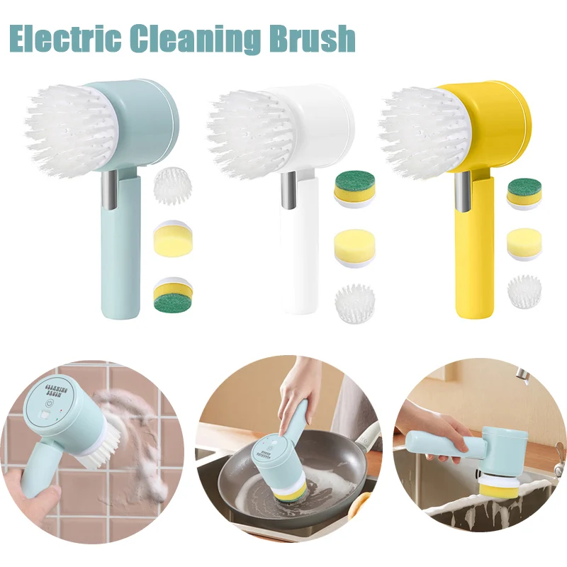 Electric Cleaning Brush Multifunctional 3 In1 Cleaner Automatic Washing Pots and Dishes Cleaning Kitchen Bathroom Bathtub, Glass
Electric Cleaning Brush Multifunctional 3 In1 Cleaner Automatic Washing Pots and Dishes Cleaning Kitchen Bathroom Bathtub, Glass