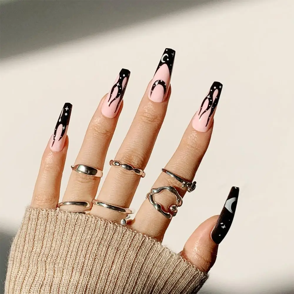24pcs/Box Press On Nails Detachable Full Cover Artificial Wearable Nail Tips Ballerina False Nails Fake Nails
24pcs/Box Press On Nails Detachable Full Cover Artificial Wearable Nail Tips Ballerina False Nails Fake Nails