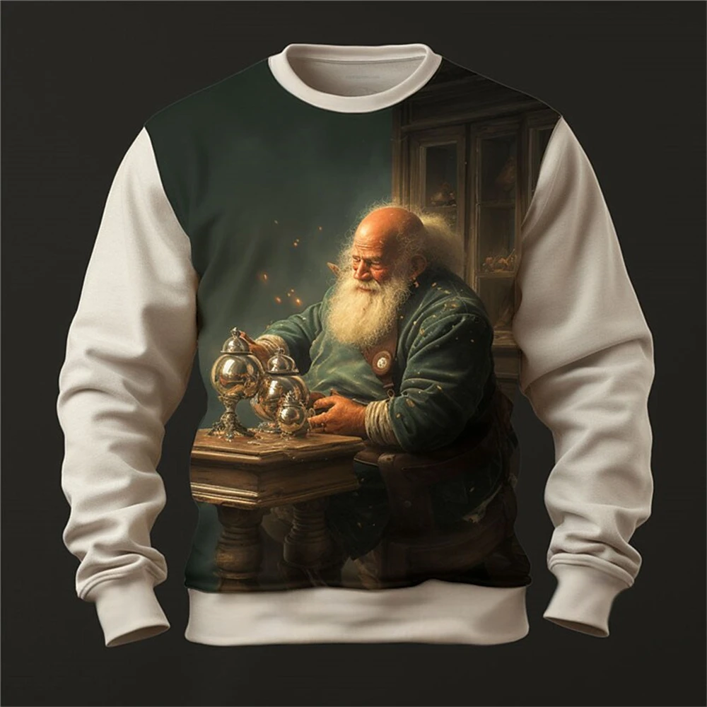 Santa Claus Merry Christmas Fashion Daily Casual Men's 3D Print Pullover Sweatshirt Christmas Sweatshirts Beige Crew Neck Print
Santa Claus Merry Christmas Fashion Daily Casual Men's 3D Print Pullover Sweatshirt Christmas Sweatshirts Beige Crew Neck Print
