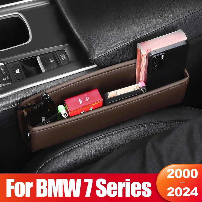 

For BMW 7 Series E38 E65 E66 E67 F01 F02 F03 F04 G11 G12 730Li 740Li 750Li 760Li 740d Car Seat Gap Storage Pocket Accessories