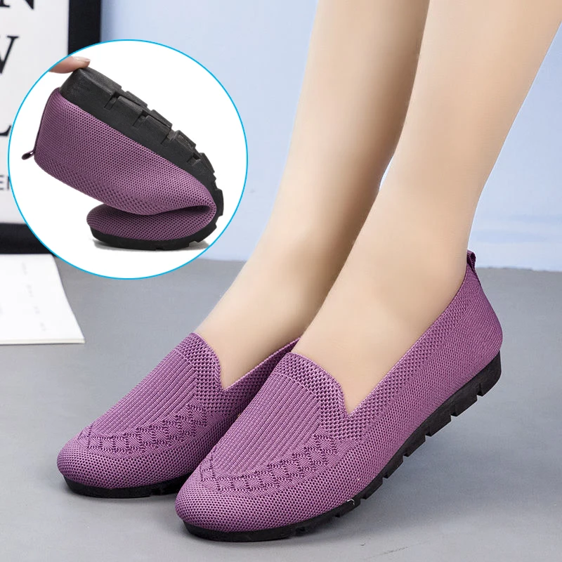 Ladies Comfortable Flat Shoes Breathable Solid Color Soft Sole Flat Loafers for Comfortable Walking Experience
Ladies Comfortable Flat Shoes Breathable Solid Color Soft Sole Flat Loafers for Comfortable Walking Experience
