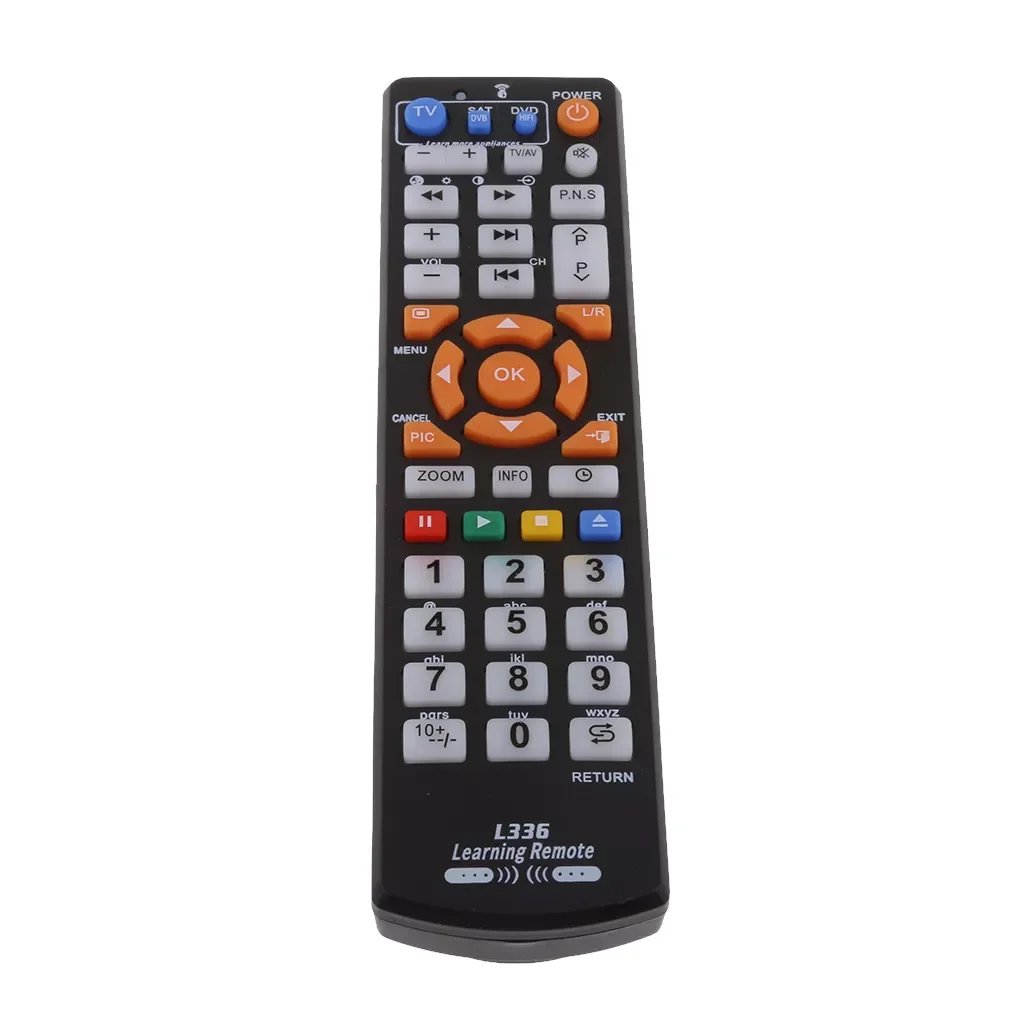 

Universal Smart IR Remote Control with learn function TV Remote Control Full Key Type for TV STB DVD SAT DVB HIFI TV BOX, L336