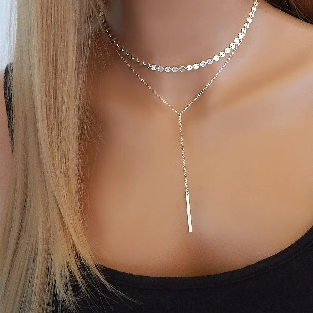 Fashion Accessories New Round Piece Women's Exquisite Elegant Casual Necklace Double Layer Long Sequin Pendant Necklace
Fashion Accessories New Round Piece Women's Exquisite Elegant Casual Necklace Double Layer Long Sequin Pendant Necklace