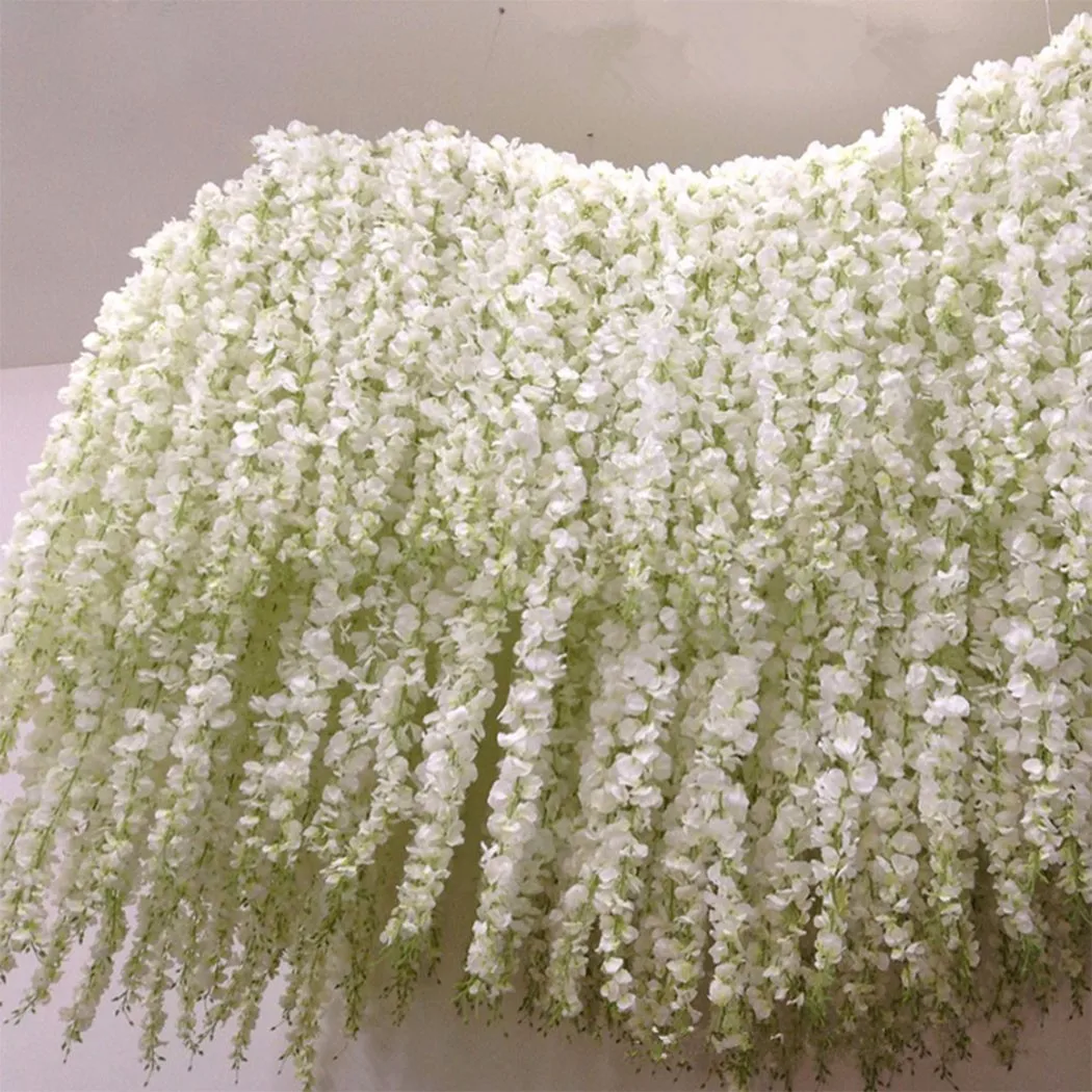 100cm Wisteria Garland Artificial Silk Flower Vine Silk Wisteria Flower Hanging Rattan Flowers For Wedding Home Garden Decor
100cm Wisteria Garland Artificial Silk Flower Vine Silk Wisteria Flower Hanging Rattan Flowers For Wedding Home Garden Decor